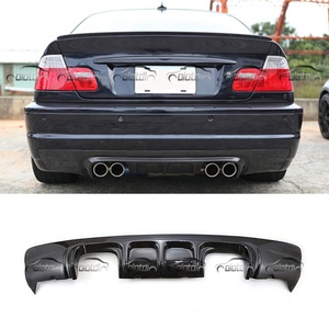 Pour BMW E46 M3 CSL GTS V Type, lèvre de pare-chocs arrière en carbone, diffuseur, ailerons, spoiler, ailettes latérales, séparateur - Product Image 1