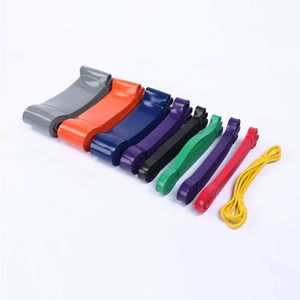 Ensemble de bandes de résistance en latex colorées pour l'exercice, bandes de fitness élastiques durables en plusieurs couleurs et tailles - Product Image 1