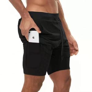 Pantaloncini Sportivi Estivi da Uomo a Doppio Strato, ad Asciugatura Rapida, Traspiranti, per Squat, Jogging, Esercizio, Casual, Basket, Pantaloncini a Cinque Punti - Product Image 5