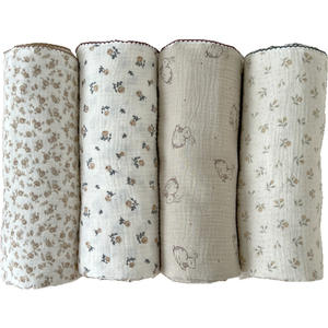 Manta de gasa de cuatro capas de algodón estilo clase A, juego de edredón inspirado en Ins Blogger con ropa de cama envolvente para niños - Product Image 5