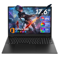 Nouvel ordinateur portable Intel I3-10100Y Dual 17,6 pouces, 16 Go de RAM, 256 Go de SSD, fonction complète Type-C, US Windows 11 Home OEM ODM Vente en gros