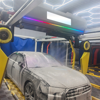 Machine de lavage de voiture électrique entièrement automatique à 360 degrés avec lavage sans contact haute pression et sécheuse automatique pour voitures et SUV