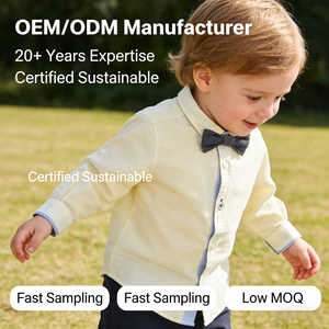 Camisa de Vestir Personalizada <span class=keywords><strong>para</strong></span> Bebé Niño con Corbata de Moño, Manga Larga, Cierre de Botones, Formal, <span class=keywords><strong>para</strong></span> Bodas y Fiestas, Camisas <span class=keywords><strong>para</strong></span> Bebés y Niños Pequeños - Product Image 1