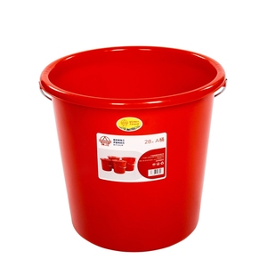 Heavy Duty PP Plastic Pail Multi-purpose Plastic Barrel Thickened Pressure-proof Storage <b>Bucket</b> <b>with</b> <b>Lid</b> Metal Handle for House - Product Image 1