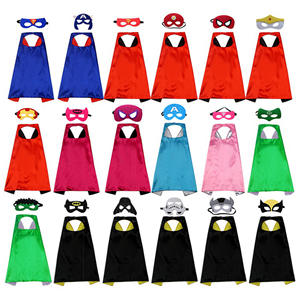 Chinese Fabriek Dubbelzijdige Polyester Filmontwerp Halloween Kleding Feest Decoratie Superheld Cape Mantel Met Masker Voor Kinderen - Product Image 4