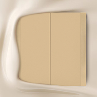 Interruptores y Enchufes de Pared WESA Ultrafinos con Botón Pulsador EU 1/2/3 Vías, Enchufe de Alimentación de 1 Vía, Combinación Libre, Diseño Moderno de Lujo