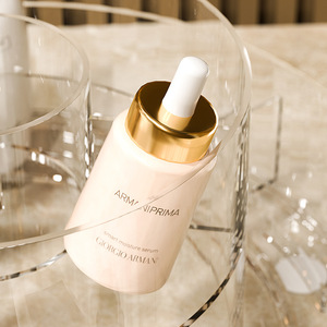 Boîte de rangement cosmétique en acrylique, organisateur de bureau transparent avec design en forme de parapluie pour produits de maquillage et de soins de la peau - Product Image 3