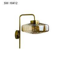 Applique murale moderne avec abat-jour en verre, luminaires muraux d'intérieur à bon prix, lampes murales LED pour chevet et hôtel