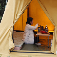 Tentes de camping en coton 4 saisons grande famille imperméables 3500mm pliables en plein air