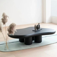 Table à thé nuage de style nordique crème moderne lumière de luxe design créatif en bois pour salle à manger salon usage domestique ensemble de meubles