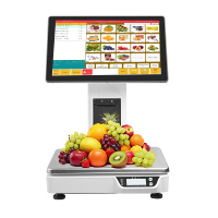 Nueva Báscula Electrónica China Sunson de 30 kg con Pantalla Táctil de 10 Puntos, para Supermercados, con Cálculo de Precios, Certificación CE/FCC/ROHS