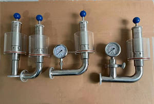 Vanne de spunding d'évacuation d'air à trois pinces tc, en acier inoxydable, sanitaire, production à domicile, avec jauge binging - Product Image 4