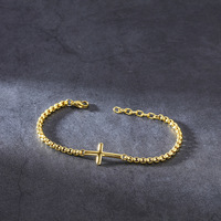 Bracelet pour homme en acier inoxydable réglable avec chaîne croisée, montre chronographe à quartz de style NATO tendance, bracelets minimalistes à maillons