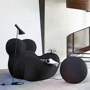 Canapé individuel de salon en fibre de verre de style transitionnel - Product Image 2