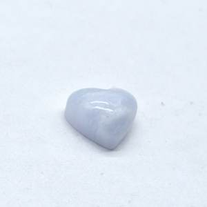 <b>Blue</b> Lace Agate 7x8mm Heart Cut Cabochon Jewelry Setting - Product Image 2