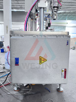 Máquina Llenadora de Latas Metálicas Semiautomática Eléctrica con Control PLC para Gel de Afeitar Cosmético, Alta Precisión, Ideal para Pequeñas Empresas