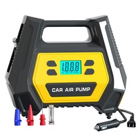 AC/DC Dual Power Tire Inflator Pump 12V Portable Air Compressor with Digital Display Single Cylinder Electric Pump for Car Home