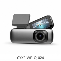 Caméra embarquée WiFi CYXF Q 1296P, angle de 130°, écran IPS de 1,47 pouces, surveillance de stationnement 24h/24, capteur G, contrôle par application, DVR de voiture