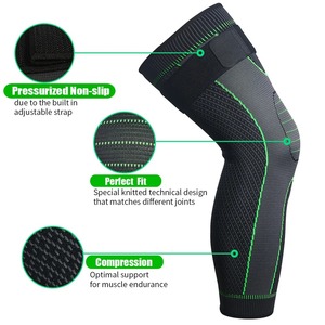 2025 New Functional <b>Knee</b> <b>Brace</b> Silicone Running Compression Performance Anti-collision Nylon <b>Knee</b> Sleeve - Product Image 2