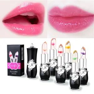 Minfei Lipstik Pelembab Tahan Lama, 6 Buah Lipstik Pelembab Bunga Cerah Lipstik Ajaib Berubah Suhu Warna Balsem Bibir Tahan Air