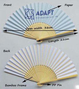 Éventail pliant en bambou, design ou logo OEM, très demandé, pour cadeaux artisanaux de haute qualité, idéal pour les mariages - Product Image 4