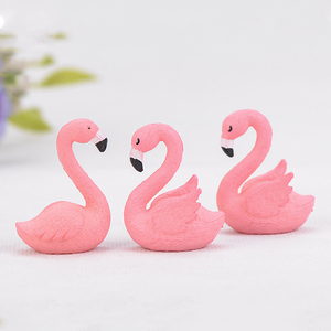 Miniatures élégantes de flamants roses pour décorations paysagères, petits oiseaux roses, ornements de bureau, accessoires de bricolage - Product Image 4