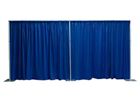 Tuyau et toile de fond drapée ignifuge pour événement et salon d'exposition