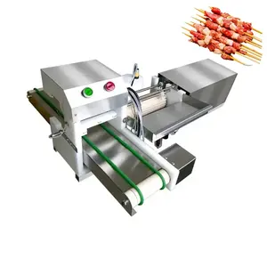 Máquina automática para hacer pinchos de carne, máquina para hacer pinchos de salchichas Kabab