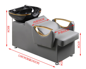 Nuevo Producto: Sillón de Lavado de Cabello Reclinable para Salón de Belleza, con Lavabo Integrado - Product Image 6