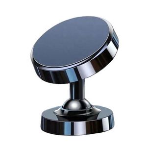 CJ65 <b>Creative</b> Aluminum Alloy Dual Ball Magnet Car Phone Holder 360 Rotation Magnetic Mobile Phone Holder Magnetic Holder Car - Product Image 1