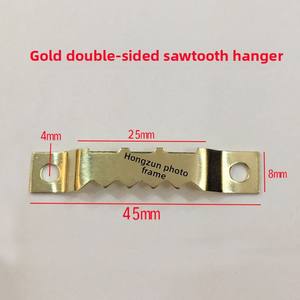 Gancho de doble cara con forma de diente de <span class=keywords><strong>sierra</strong></span>, gancho oculto de cuatro orificios, gancho invisible para colgar, accesorios para marcos de fotos, para marcos de cuadros, pinturas al óleo - Product Image 4
