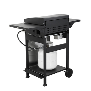 Barbecue au gaz propane OVS à 3 brûleurs, 36900 BTU, en acier inoxydable, <span class=keywords><strong>plancha</strong></span> pour barbecue en plein air avec <span class=keywords><strong>table</strong></span> latérale pliable et panier - Product Image 6