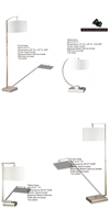 Lampe de chevet moderne minimaliste 5 étoiles de luxe en acier inoxydable, lampe murale/sur pied, couleur et logo personnalisables pour les clients d'hôtel