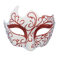 Masque de mascarade vénitien pour Halloween, fête pour adultes, masque intégral en PVC, forme ronde, utilisation en extérieur, pour tous les âges
