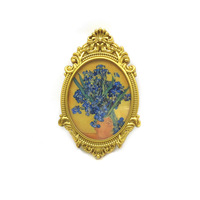 1:12 Maison de Poupée Accessoires Mini Creative Un Cadre Photo Rond Pendentif Mural Simulation Modèle Ornement