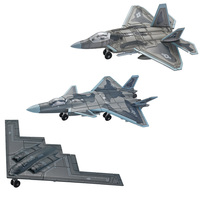 Kit d'avion militaire DIY 1/100/200, modèle de construction en blocs, jouet d'avion en plastique, collection d'avions, construction de jet en blocs