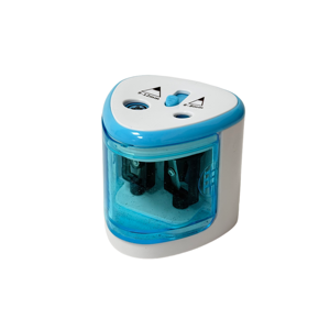 Sacapuntas eléctrico de doble orificio de nuevo diseño de alta calidad Sacapuntas mecánico automático para niños - Product Image 1