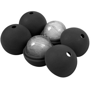Cube de crème glacée rond sans BPA, grand logo personnalisé de 7.5cm, moule en silicone pour Whisky - Product Image 2