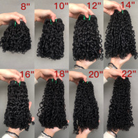 Haute qualité Super Double dessiné vierge cuticule aligné Vietnam faisceaux de cheveux Funmi Pixie Curl couleur naturelle