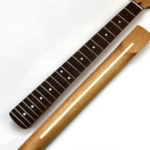 Mástil de guitarra ST personalizado de 22 trastes, radio de 9.5 pulgadas, de caoba satinada con diapasón de palisandro - Product Image 1