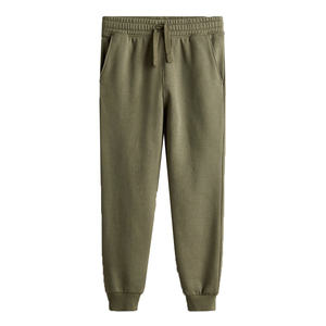 Pantalon de survêtement en molleton épais pour homme, coupe modeste, longueur intégrale, taille haute, jambe large, tissu non transparent, pour l'hiver, décontracté - Product Image 1