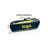 Sac de raquette portable léger en polyester à double compartiment isolé, avec logo Cartom, OEM ODM, pour badminton et tennis