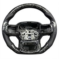 Volant sport en fibre de carbone forgée en forme de D pour Ford F-150 Raptor 2021-2023, pack de 37 pièces pour amélioration intérieure