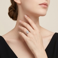 Bague en argent sterling S925 avec moissanite taille poire, solitaire à trois griffes 9x13mm, bijoux pour femme