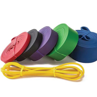 Tiras de fitness de nivel pesado de fábrica personalizadas al por mayor juego de bandas de resistencia de látex natural para ejercicio de yoga