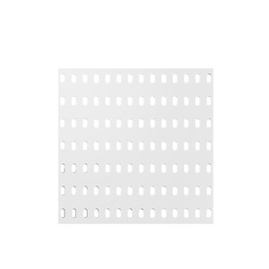 White Wall-Mounted Pegboard Shelf Plastic Single Layer Kitchen Storage Custom Size <b>Suction</b> Cup Installation - Product Image 3