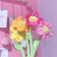 Jouets boule de tournesol avec décoration en peluche, plante pliable, doux et coloré, pour fête, articles meubles de maison, cadeau pour filles et enfants