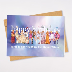 Happy Birth-Tay Cartes de Voeux Ensemble avec Enveloppes Motif de Dessin Animé Cartes en Papier Multi-Design Tout Destinataire TayI0r Fans Club Cadeaux - Product Image 3