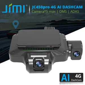 <span class=keywords><strong>Cam</strong></span>éra de tableau de bord 4G 4CH/5CH ADAS <span class=keywords><strong>Cam</strong></span>éra de sécurité JIMIMAX JC450 avant arrière à l'intérieur AI WIFI Vidéo en direct <span class=keywords><strong>Cam</strong></span>éra de véhicule GPS APP gratuite Kit DVR de voiture - Product Image 3