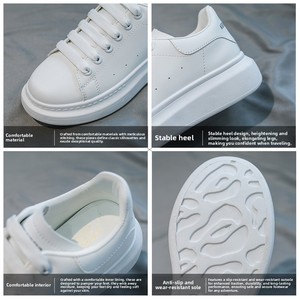<span class=keywords><strong>Scarpe</strong></span> Bianche da <span class=keywords><strong>Donna</strong></span> con Lacci e Punta Rotonda, Autunno 2026, in Microfibra Traspirante con Suola Spessa e Maggiore Ventilazione - Product Image 4